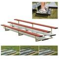 Sport Supply Group 5 Row 21 Ft. Powder Coated Bleachers - Red NB0521CR